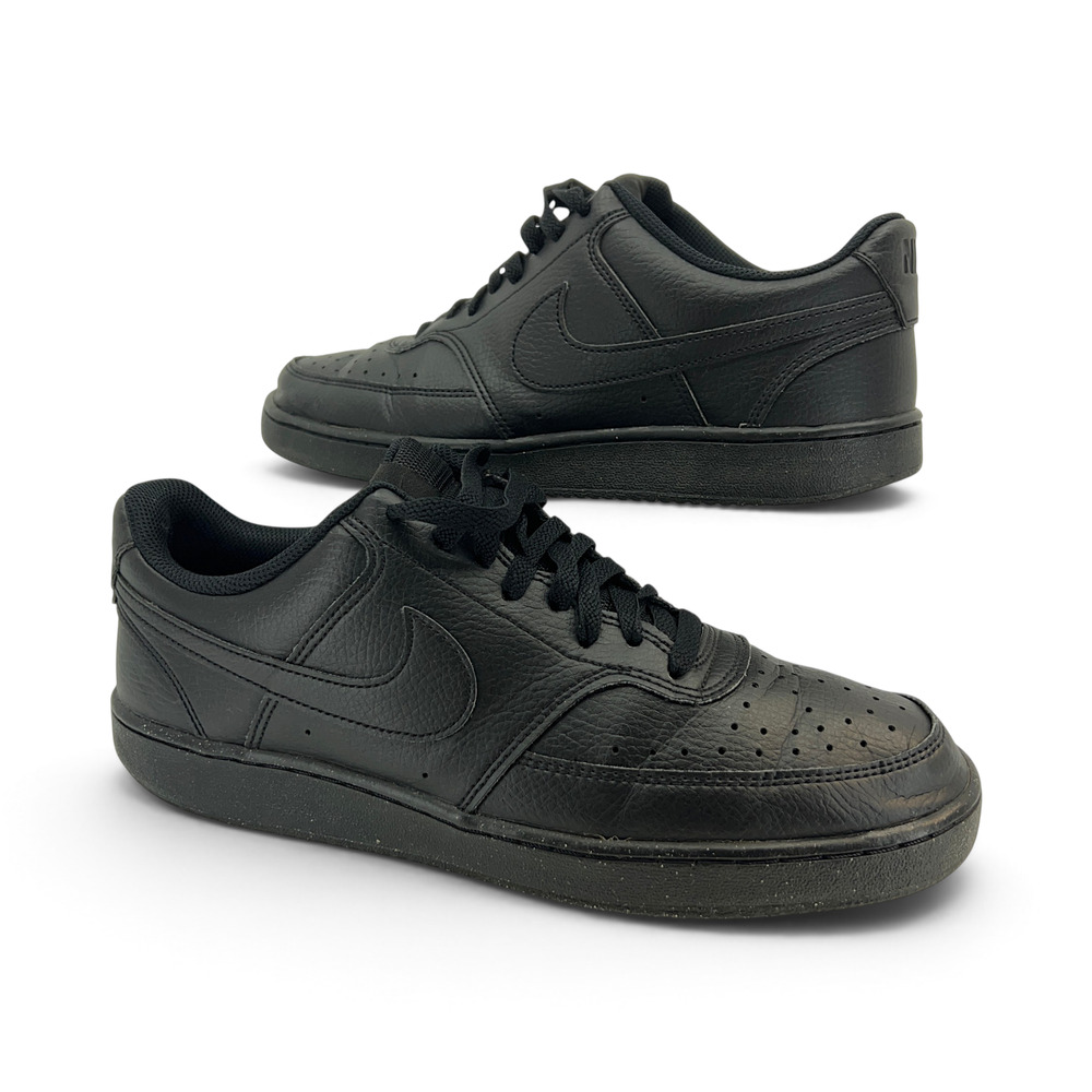 Nike Court Vision Low Next Nature Men's US 9.5 Black Athletic Shoes